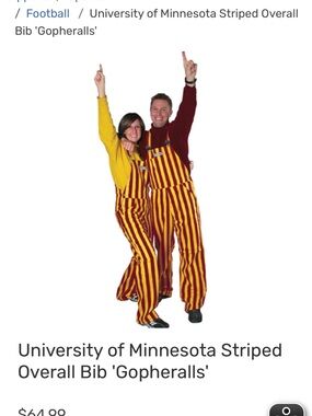 University of Minnesota Game Bibs